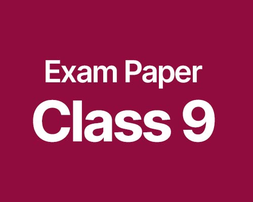 Download CBSE Exam Paper 9