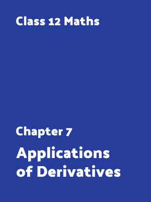 Applications of Derivatives