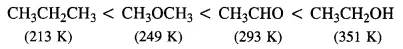 boiling points