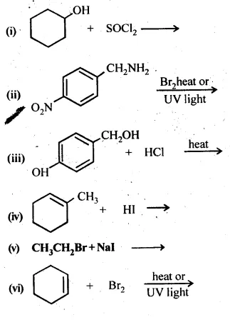 major monohalo products