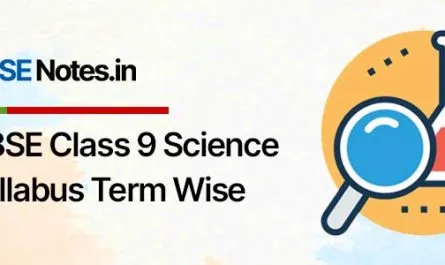 CBSE Class 9 Science Syllabus 2021-22