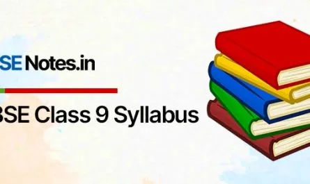 CBSE Class 9 Syllabus 2021-22