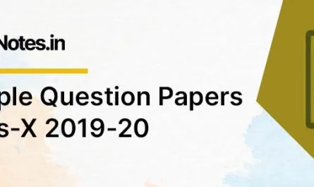 CBSE Sample Question Papers Class-X 2019-20