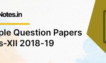 CBSE Sample Question Paper Class-XII 2018-19