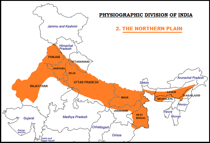 North Plains of  India Class 9 CBSE