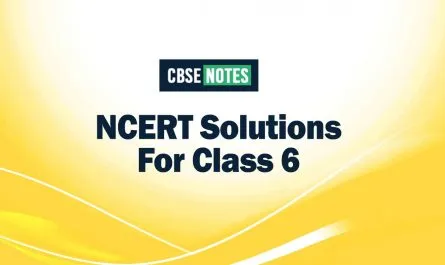 NCERT Solutions For Class 6