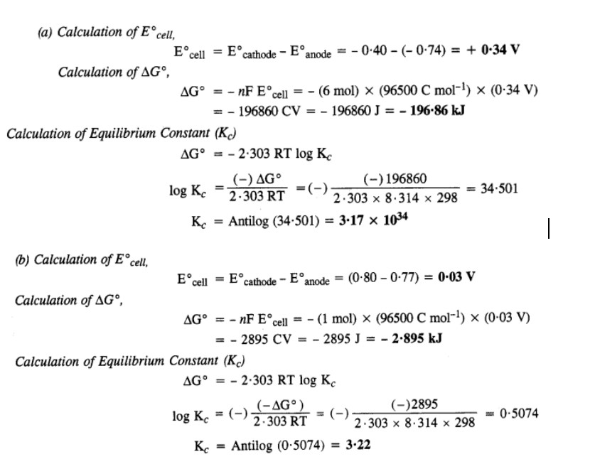 NCERT Solutions Chapter 3 Electrochemistry