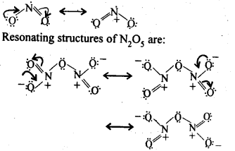 resonating structures of NO2 and N2O5
