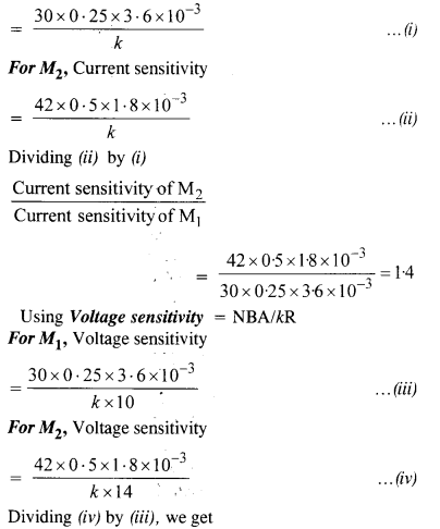 (a) current sensitivity and (b) voltage sensitivity of M2 and M1 