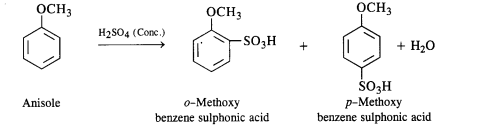  Bromination of anisole in ethanoic acid medium.