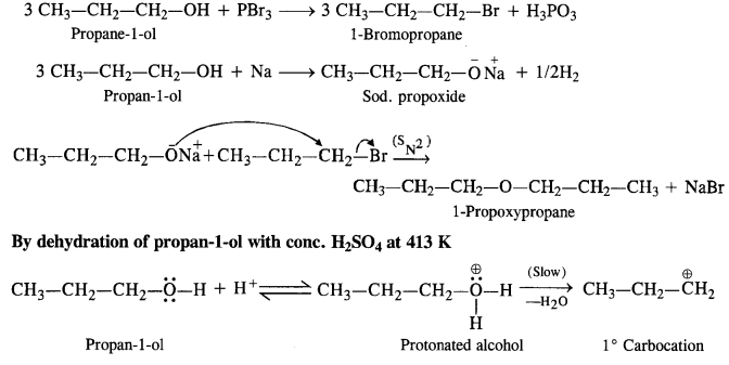 1-propoxypropane synthesised 