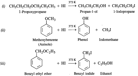 reaction of hydrogen iodide 