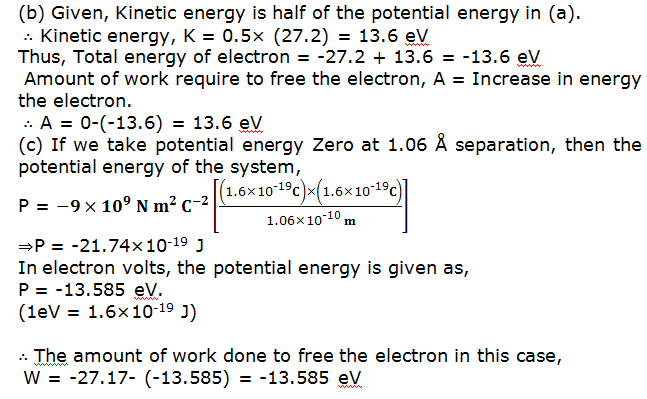  electron-proton of hydrogen atom 